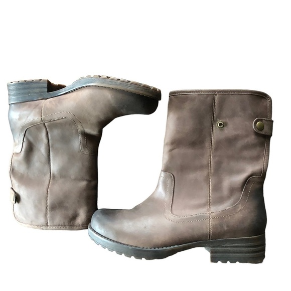 Tara M. Tori Brown Burnished Leather Convertible Fold Over Boot Size 9.5 - Picture 9 of 11